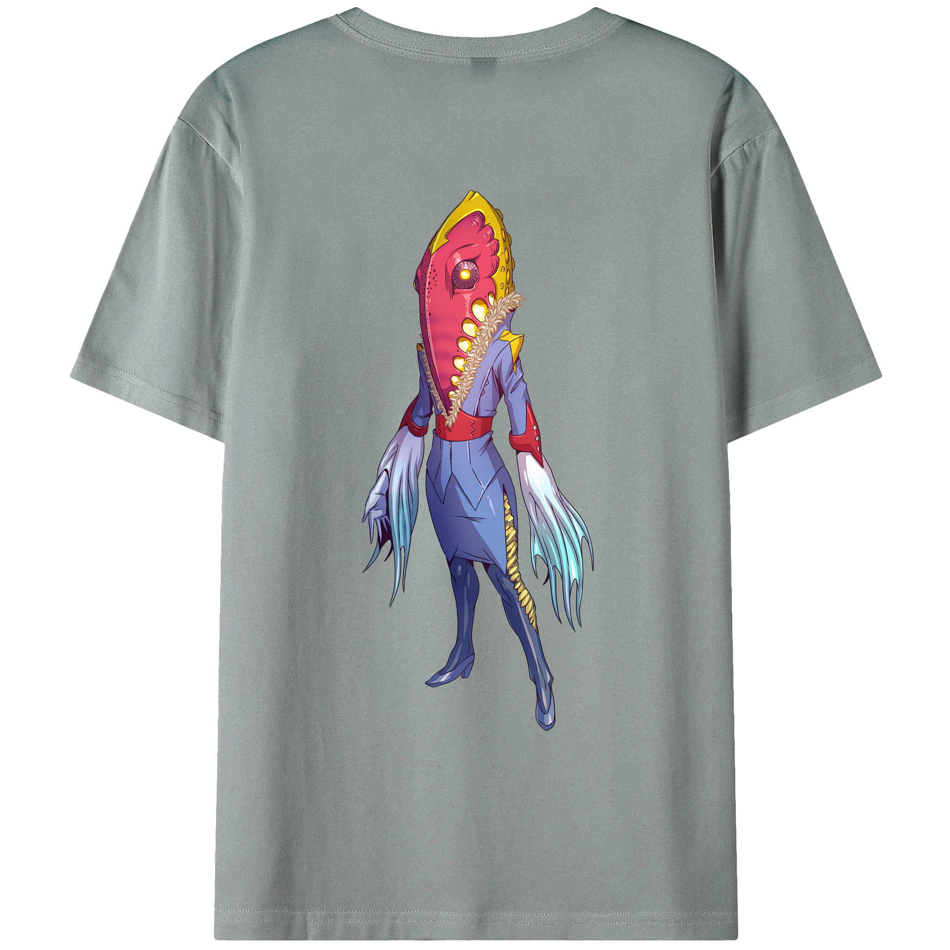 （画像用） ウルトラマン Ultraman 綿100％ メンズ半袖Tシャツ（バックプリント） 通気性